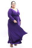 Women's Beautiful Purple Stretchable THL Dress