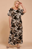 Women's Chic Animal Printed Dress *Size Up*