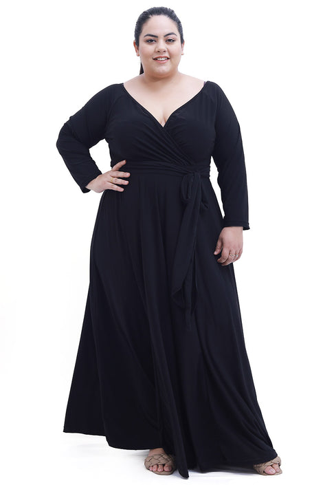 Women's Beautiful Black Stretchable THL Dress