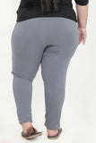 Comfortable Stretchy Soft Grey Multi Stripe Paneled Track Pants