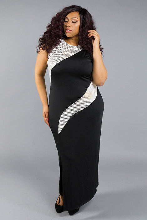 Sleeveless Body Shaper Dress with Sequins